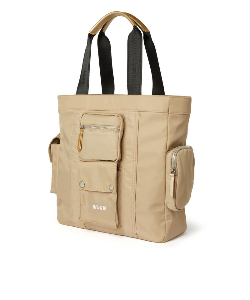 Multi-pocket nylon tote bag 3