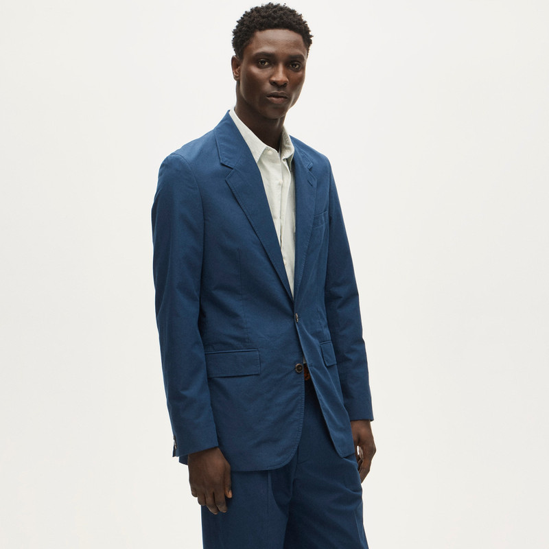Relaxed-fit suit jacket in cotton poplin 4