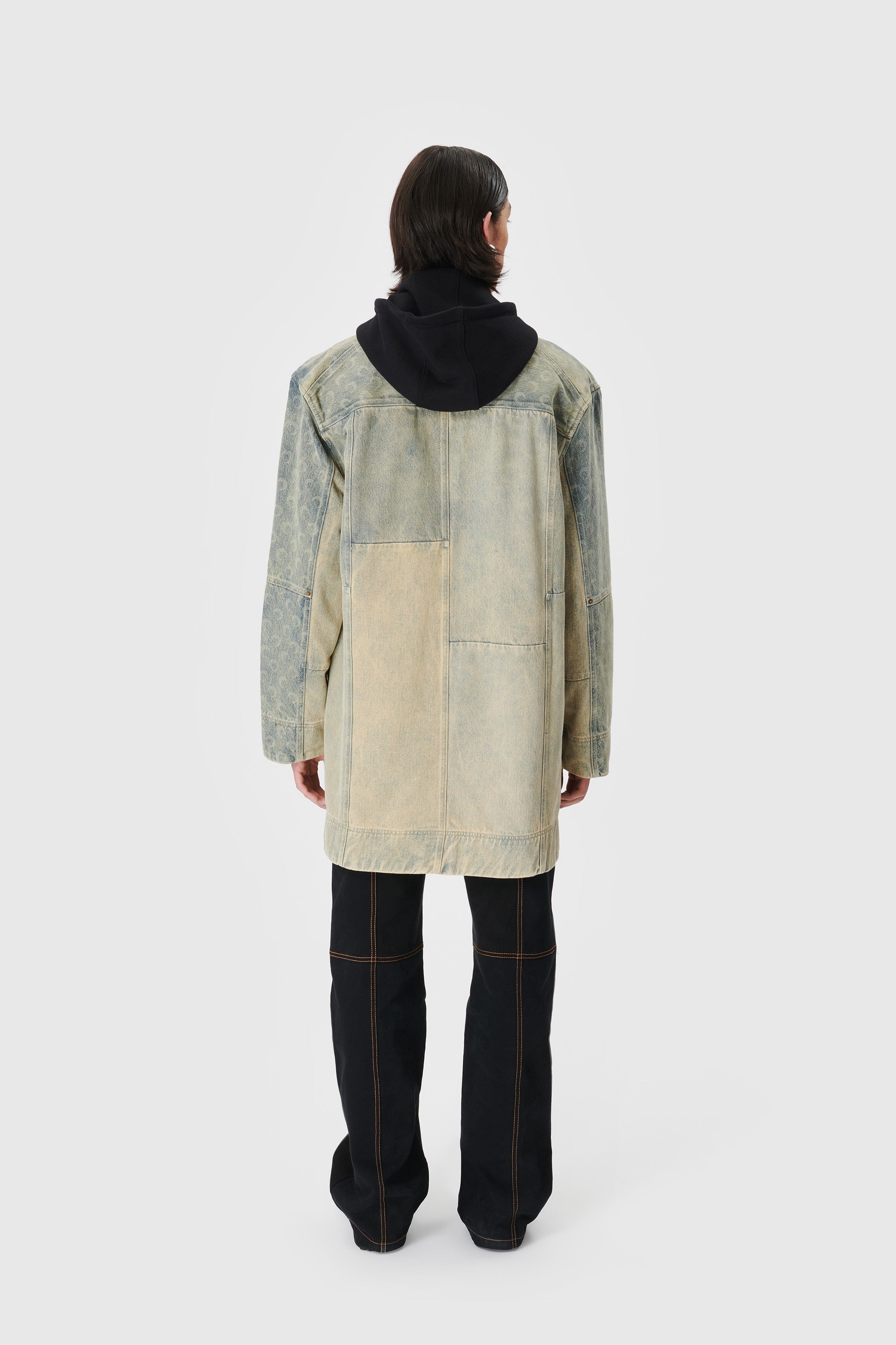 Regenerated Denim Parka - 6