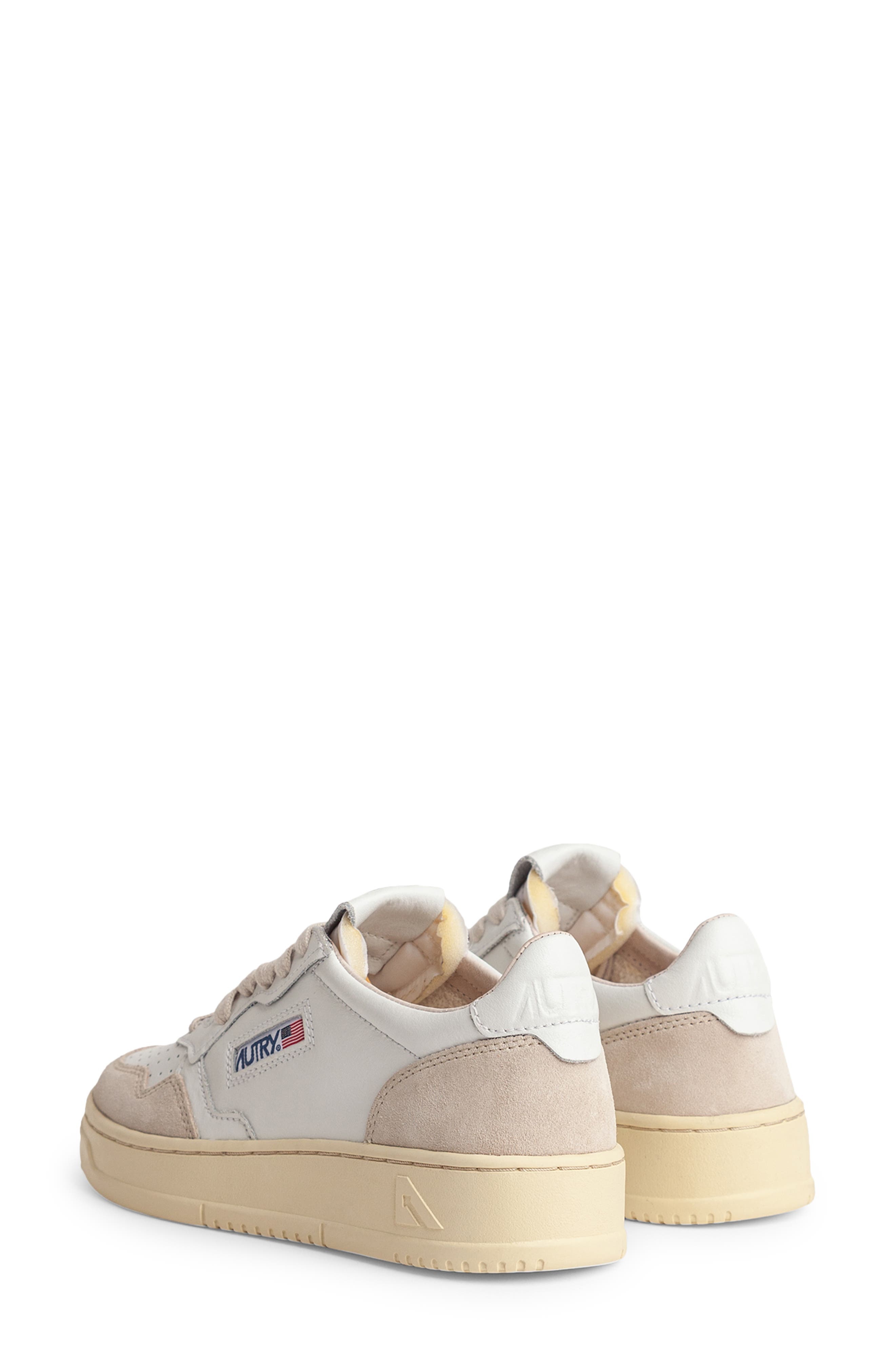 AUTRY Medalist Low Sneaker in Leat/suede White at Nordstrom - 2