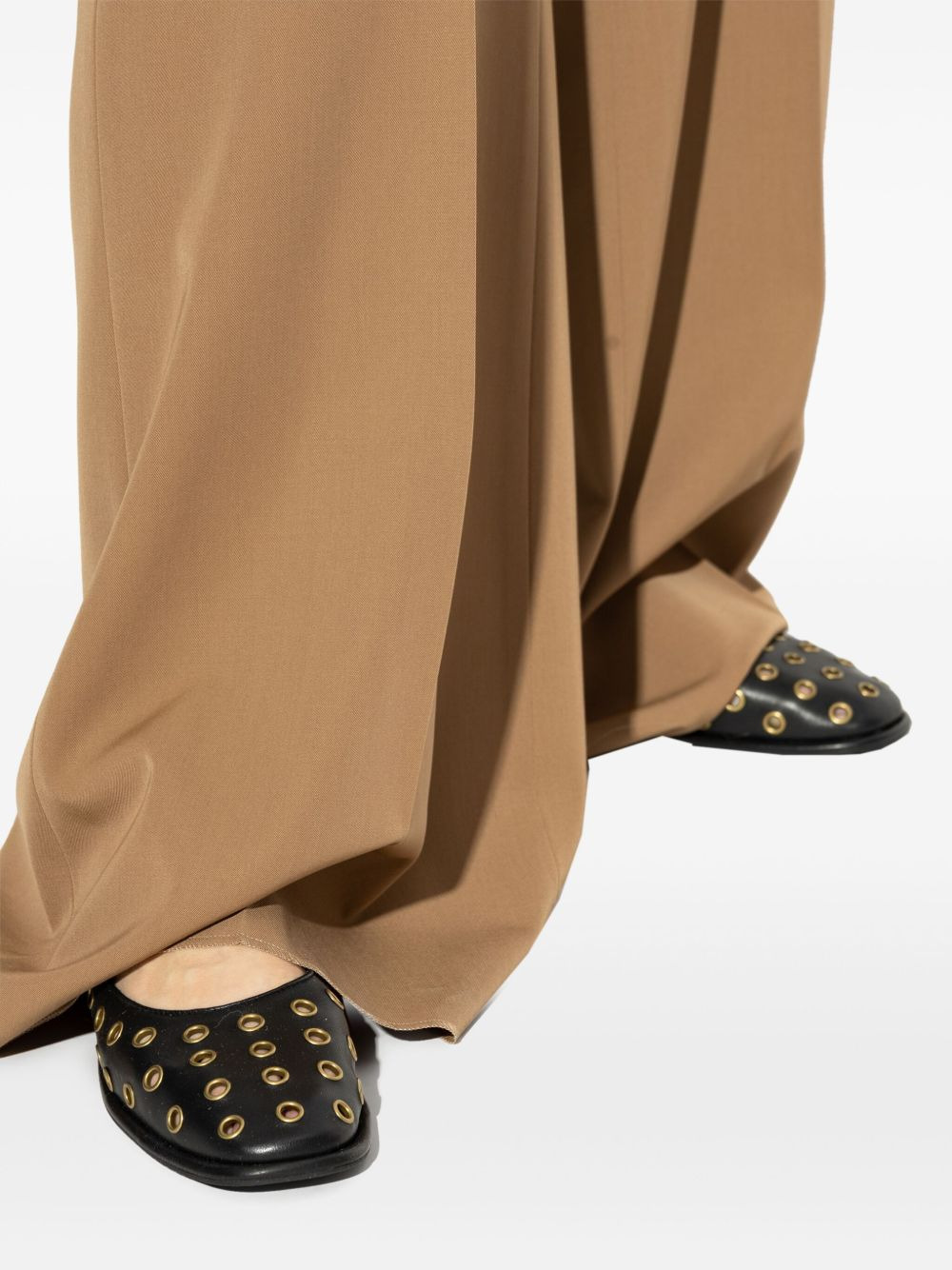 eyelet-detailing ballerina shoes - 5