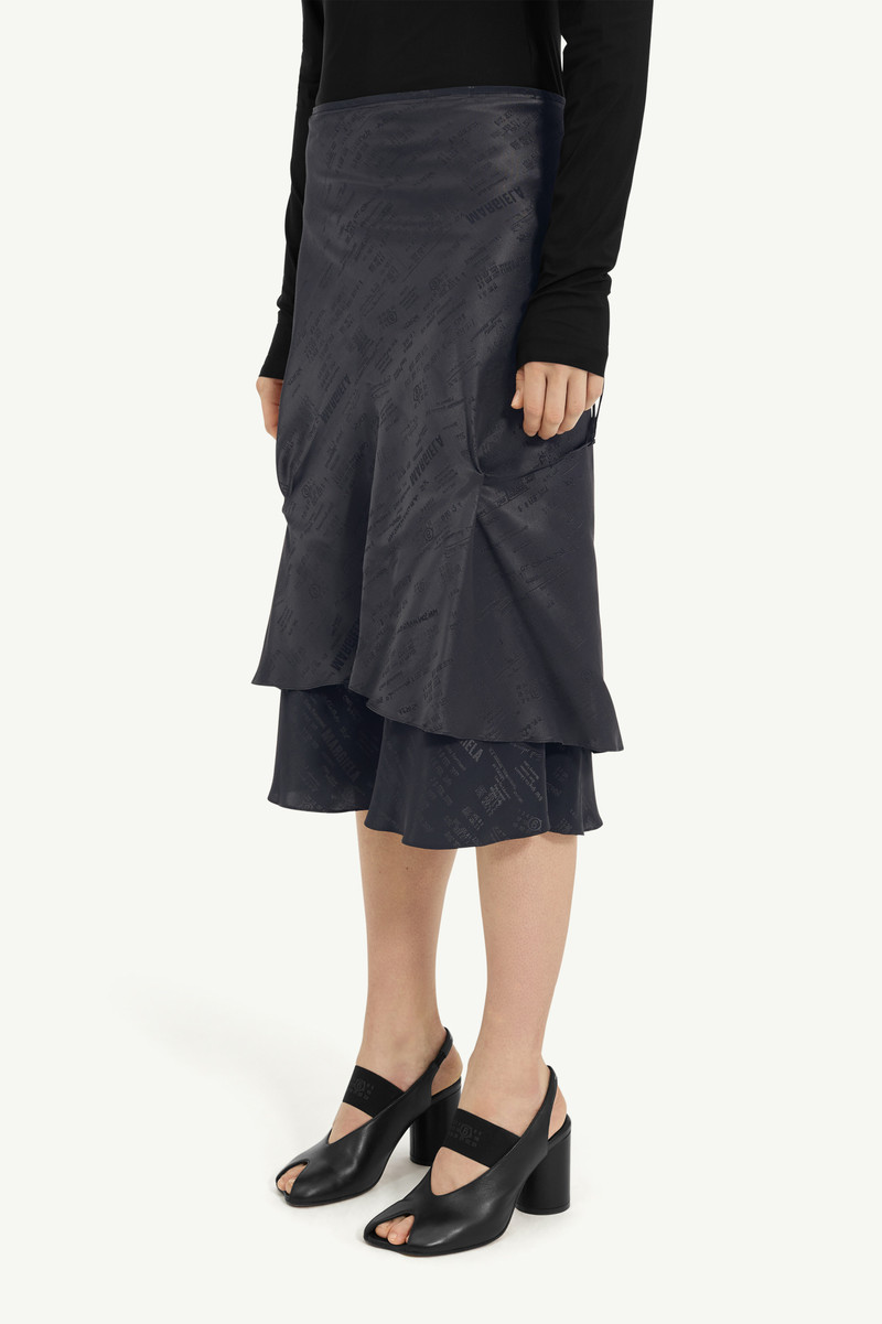 Folded jacquard slip dress 6