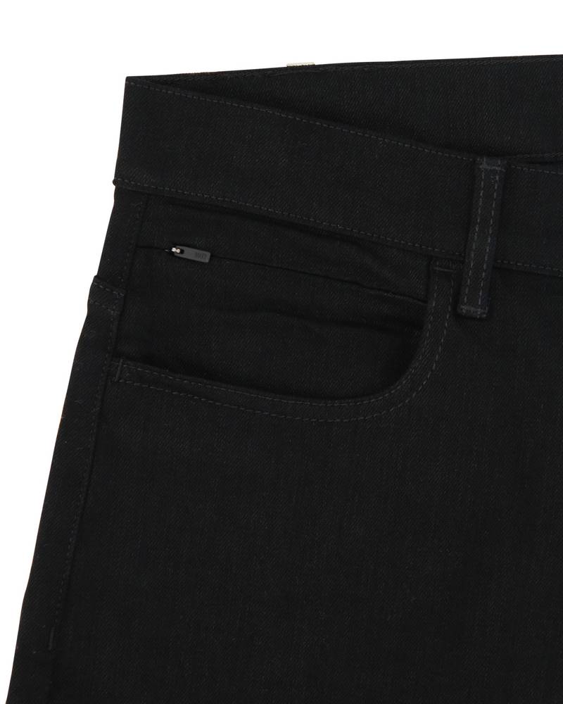 TRUE BLACK 6 POCKET JEAN WITH METAL BUCKLE 4
