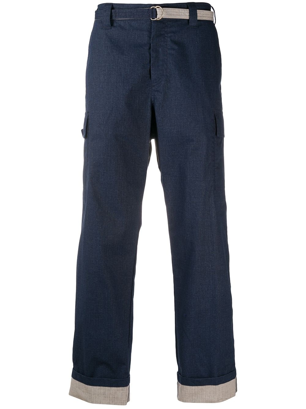 D-ring belted cargo pants - 1