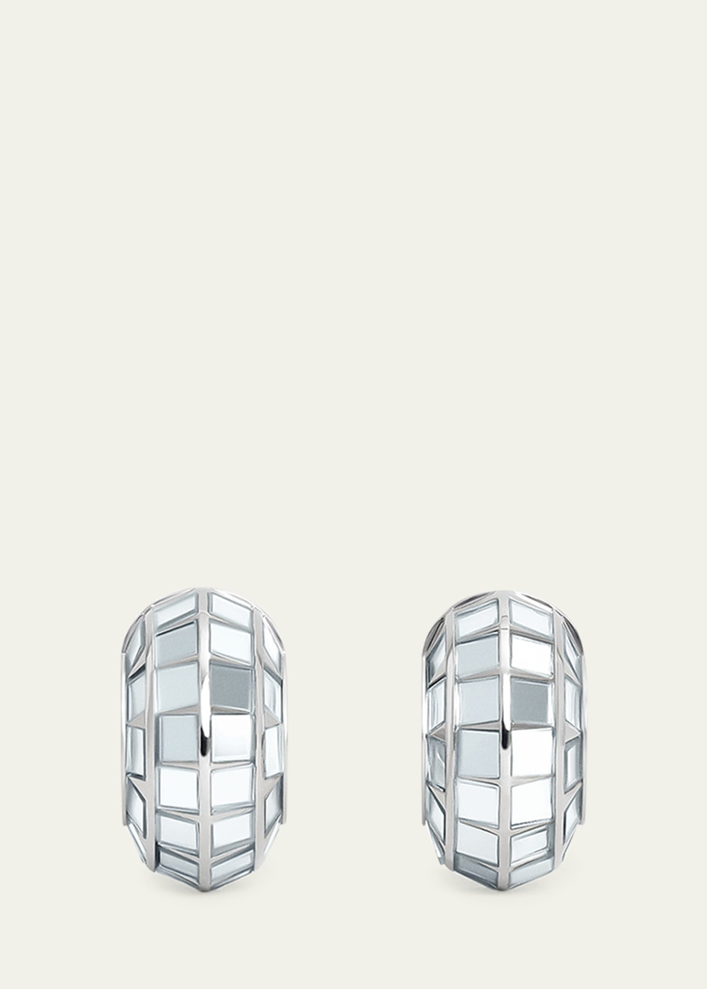 Disco Crystal Small Hoop Earrings - 2