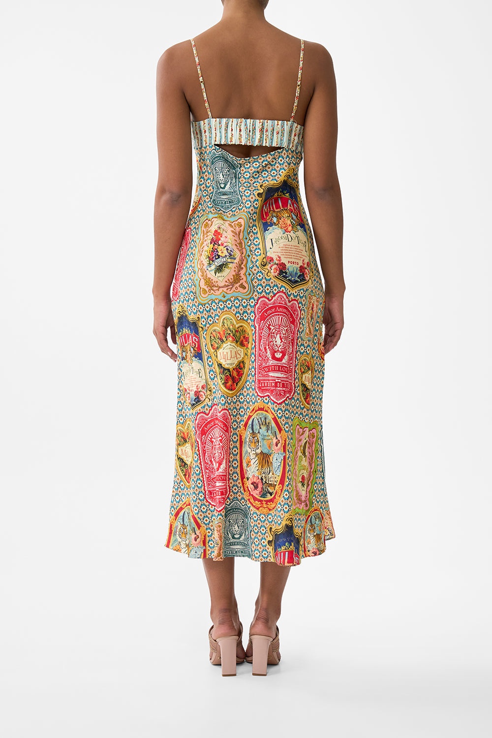 GATHERED BODICE BIAS DRESS - 3