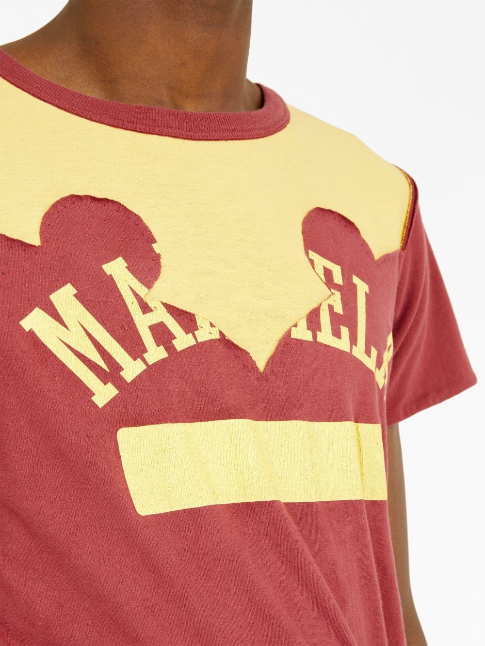logo-print distressed T-shirt - 6