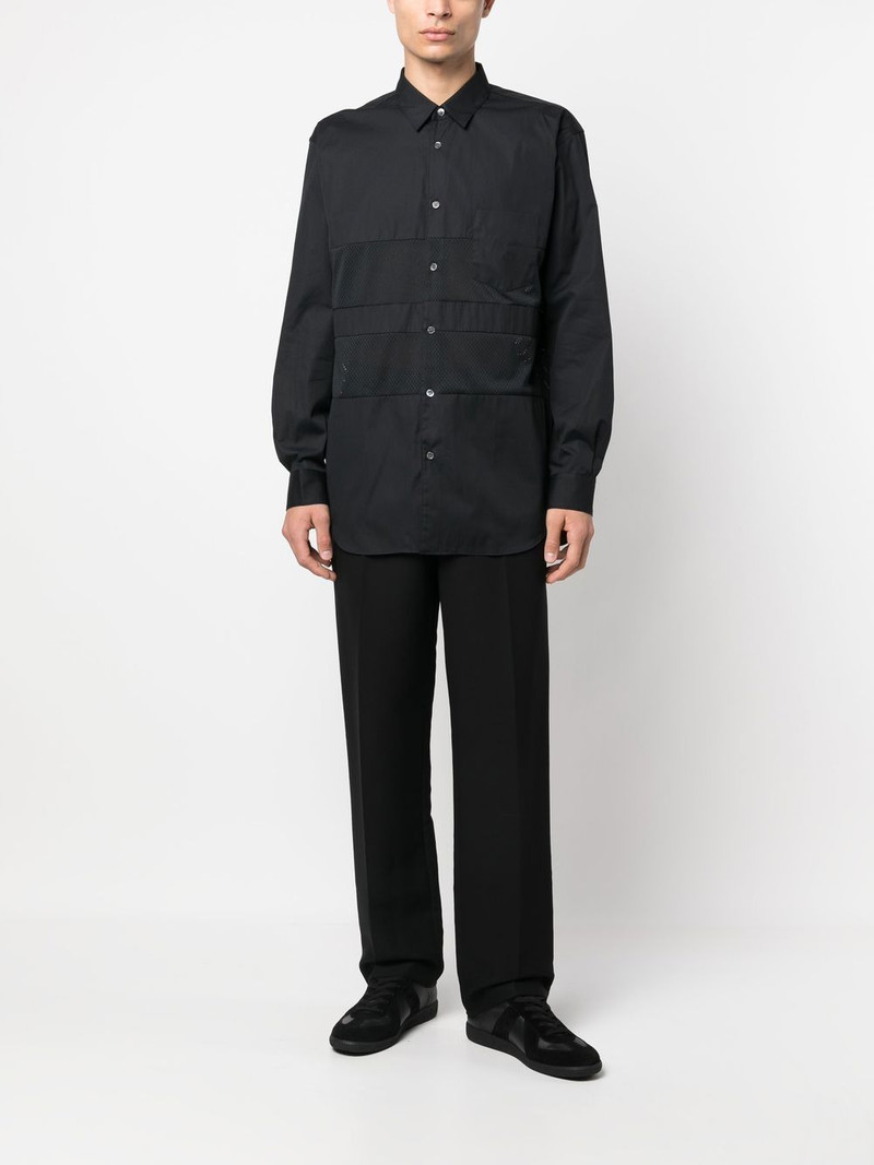 Comme des Garçons SHIRT panelled 긴 소매 셔츠 outlook
