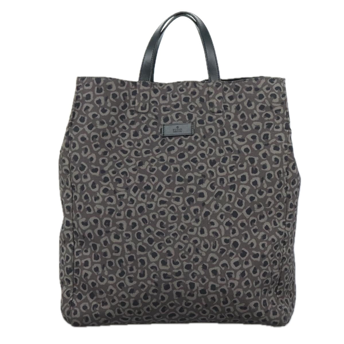 GUCCI Tote Bag Canvas Black - 13
