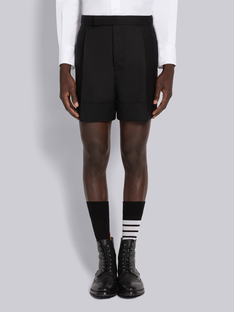 SUPER 120'S TWILL SINGLE PLEAT SIDE TAB SHORT 1