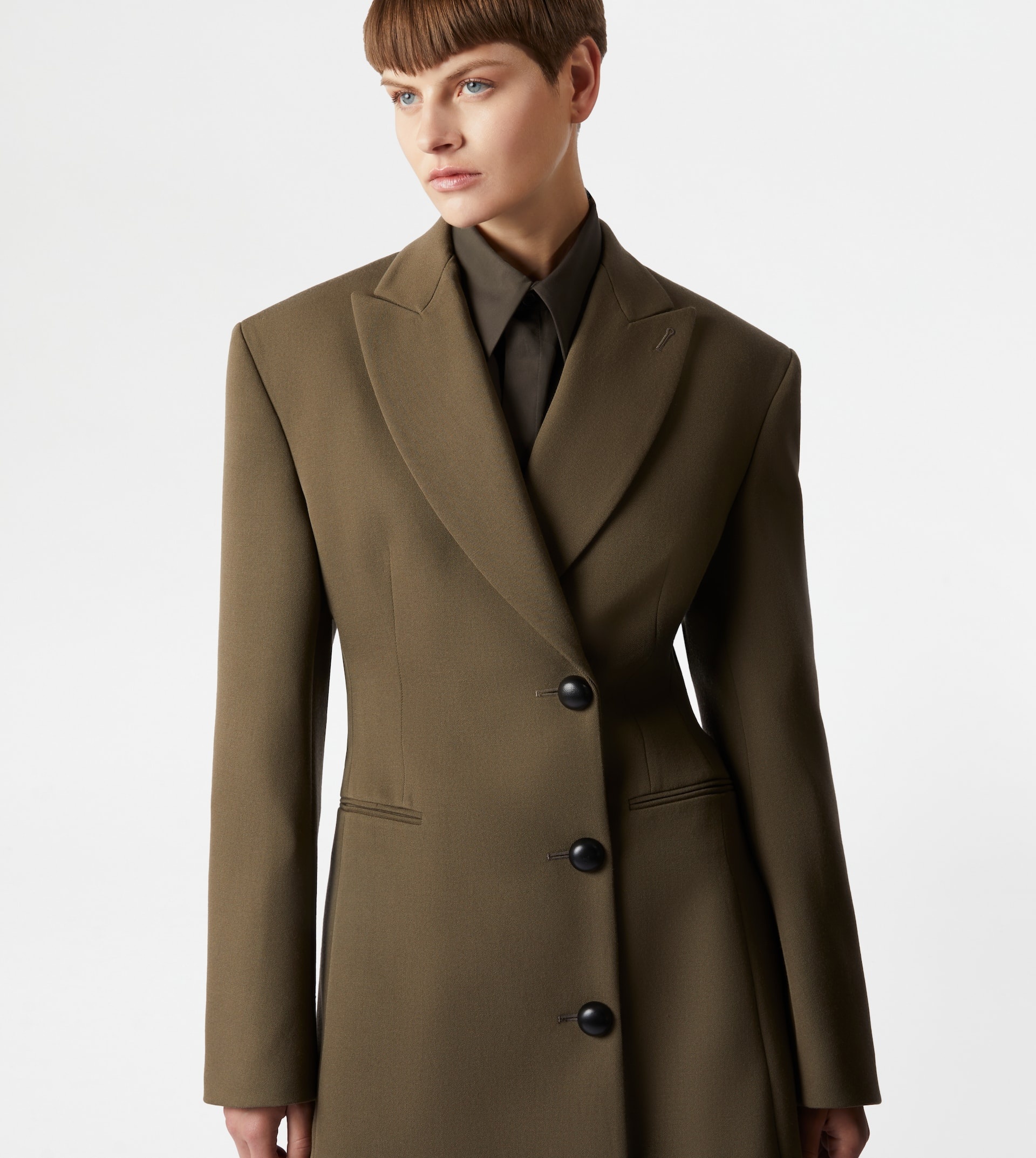BLAZER IN WOOL - GREEN - 7