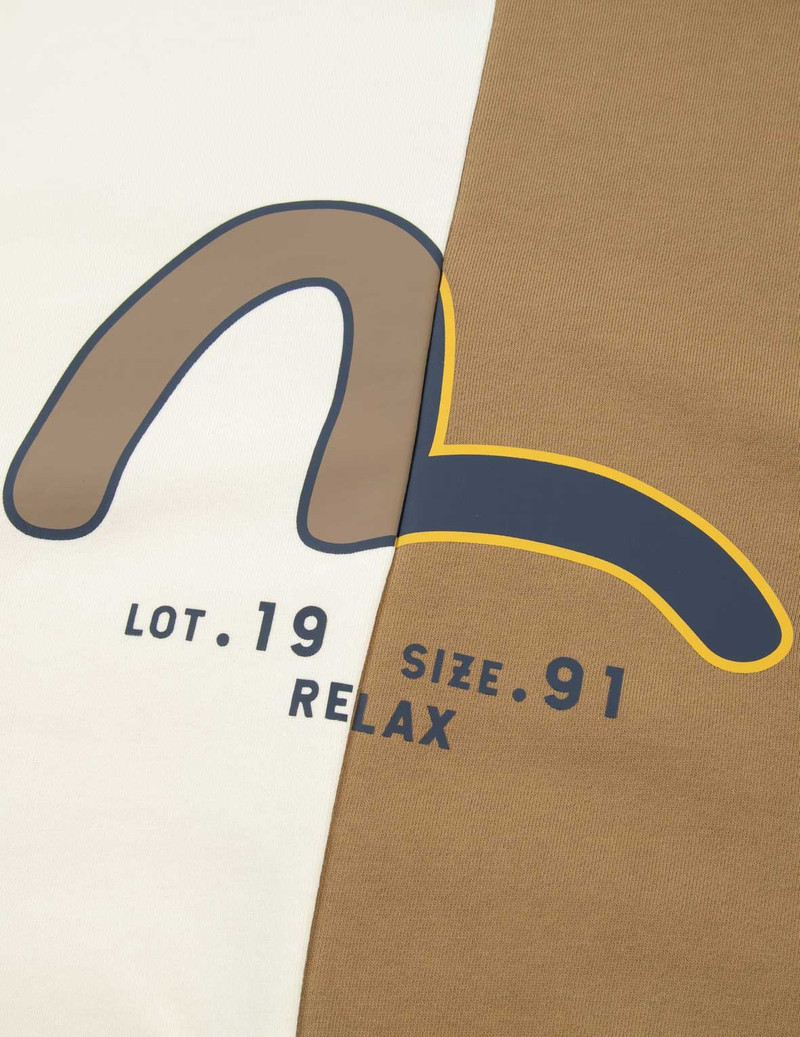 ASYMMETRIC TWO-TONE HOODED SWEATSHIRT 10