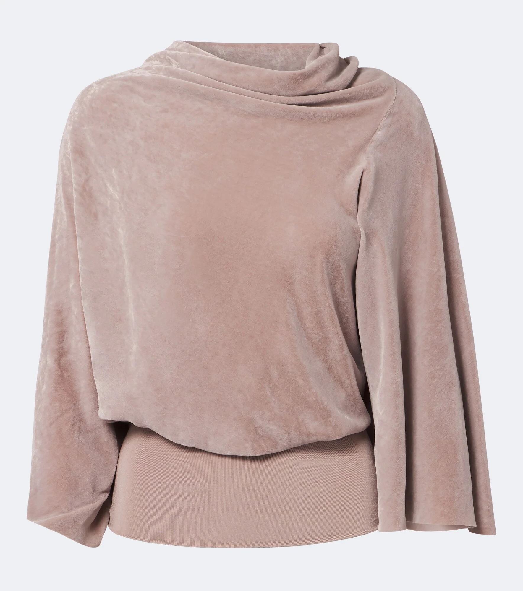 Cylinder draped velvet top - 1