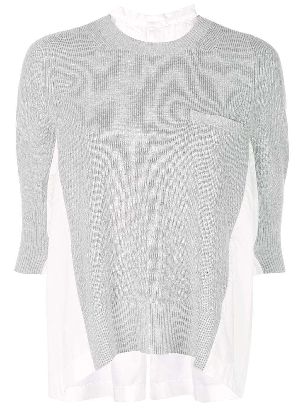 shirt panel jumper - 1