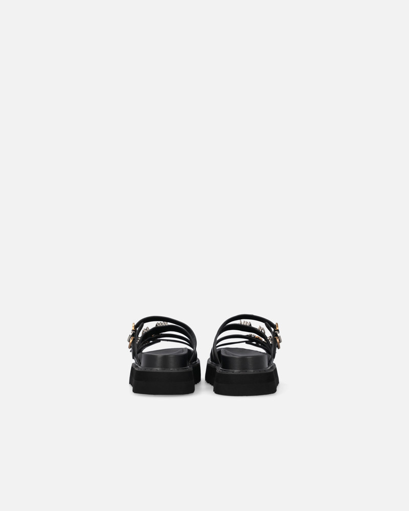 LEATHER SLIPPERS WITH WEDGE AND STRAPS 8