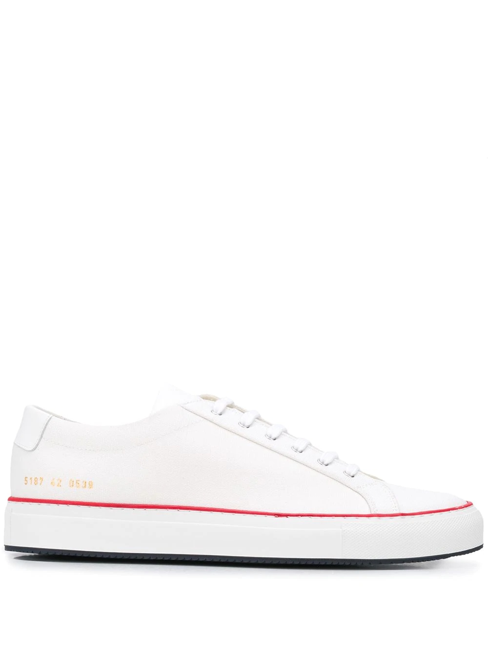 Achilles contrast trim lace-up sneakers - 1