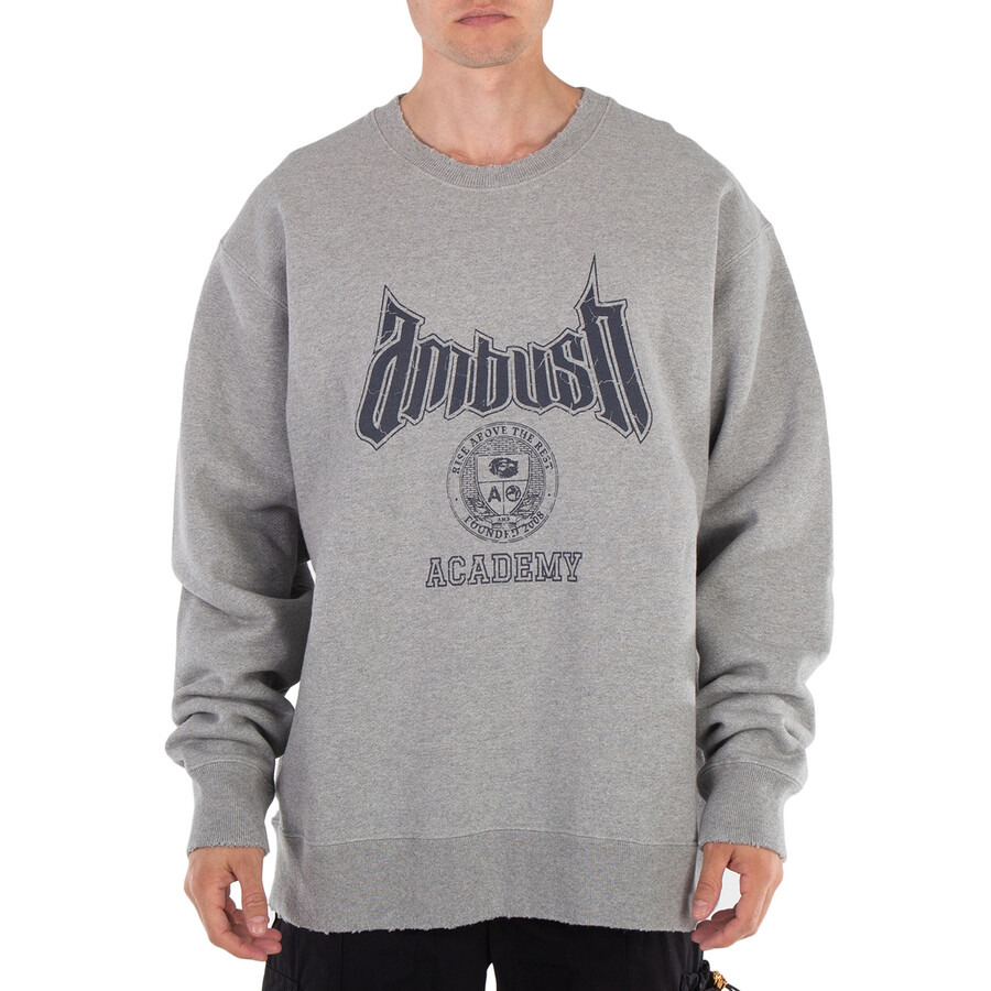 Ambush Grey Academy Crewneck Sweatshirt - 3