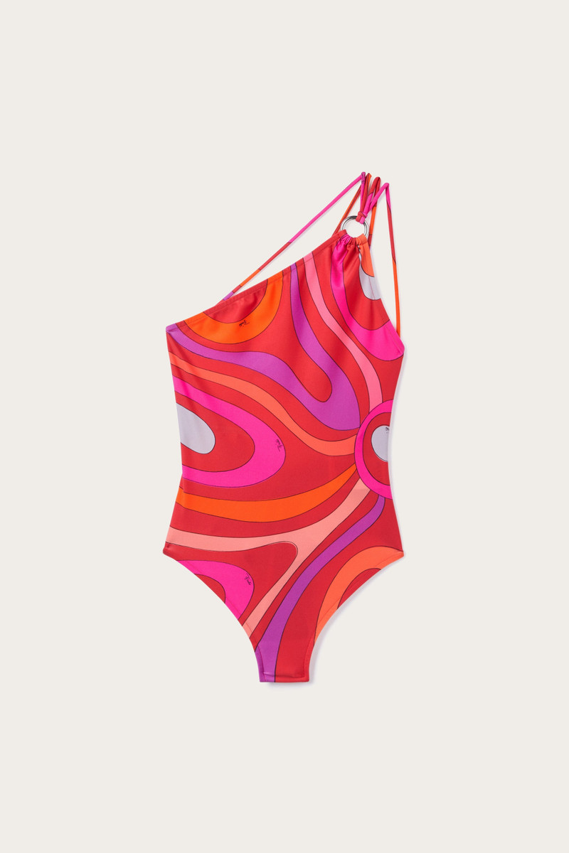 MARMO PRINT ASYMMETRICAL SWIMSUIT 1