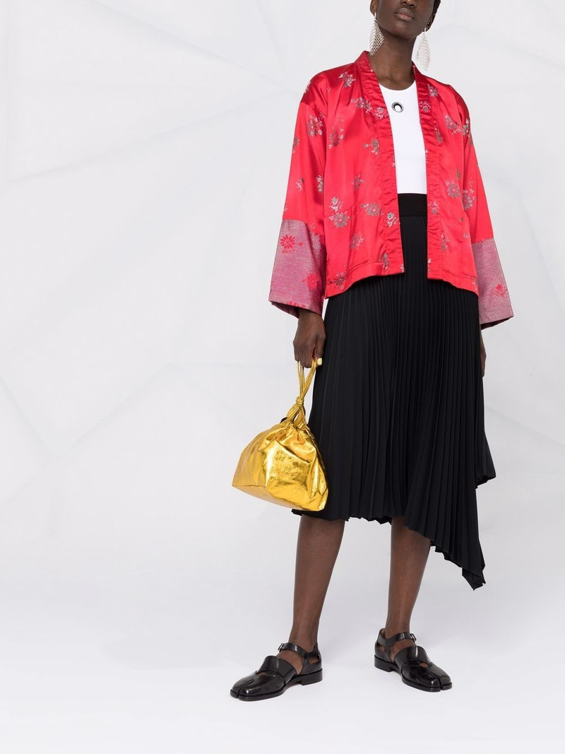 Comme des Garçons Comme des Garçons metallic thread floral jacket outlook