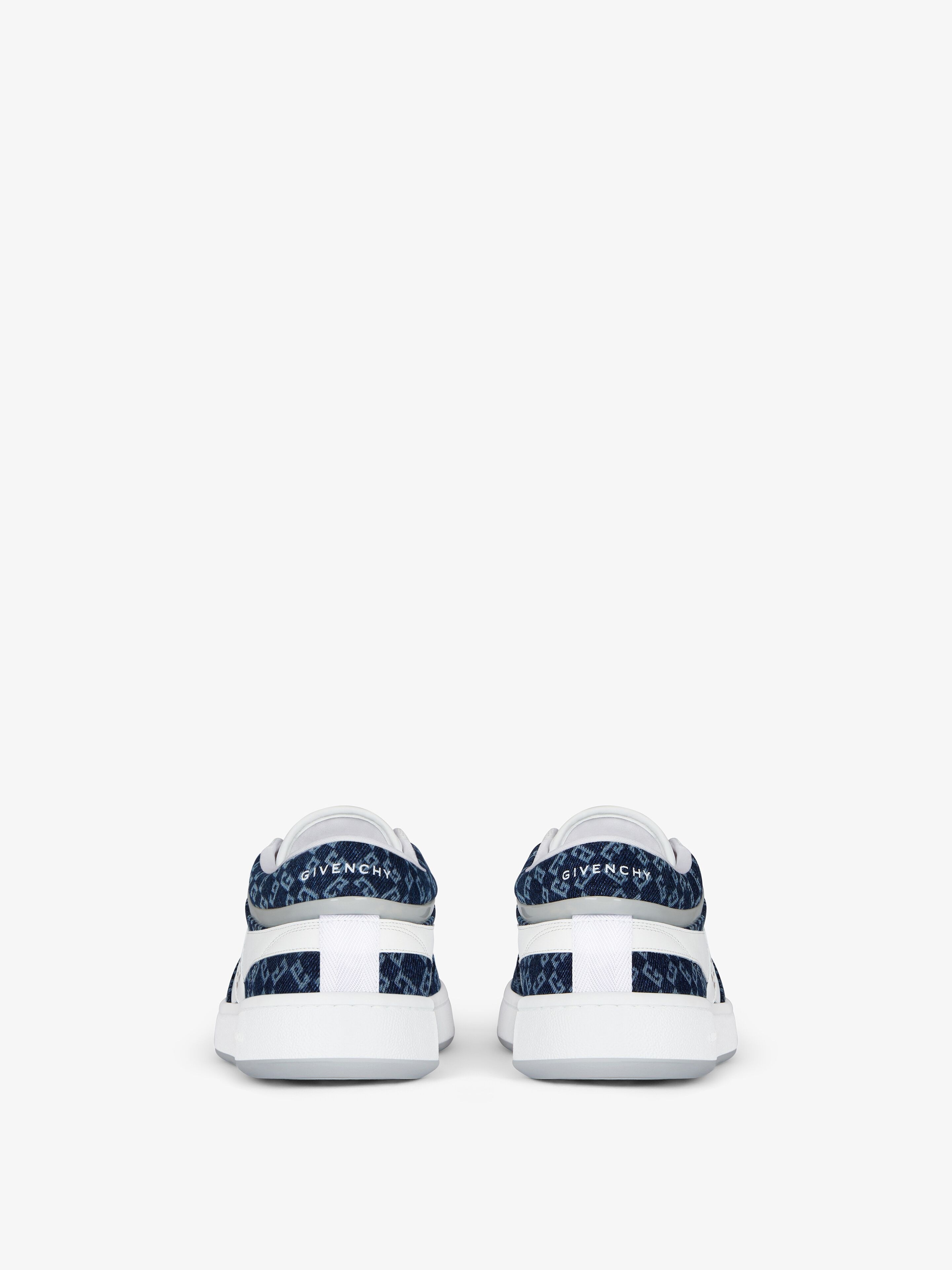G MOVE SNEAKERS IN MIXED LEATHERS AND DENIM MONOGRAM 72 - 6