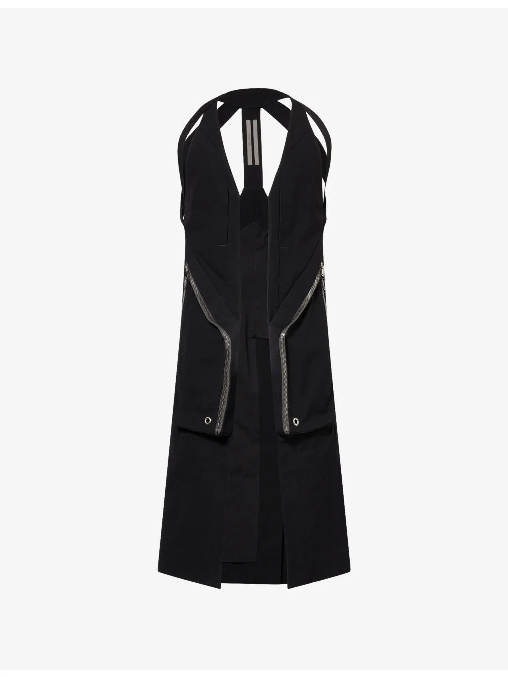 Temple Long Sleeveless Cotton Gilet - 1