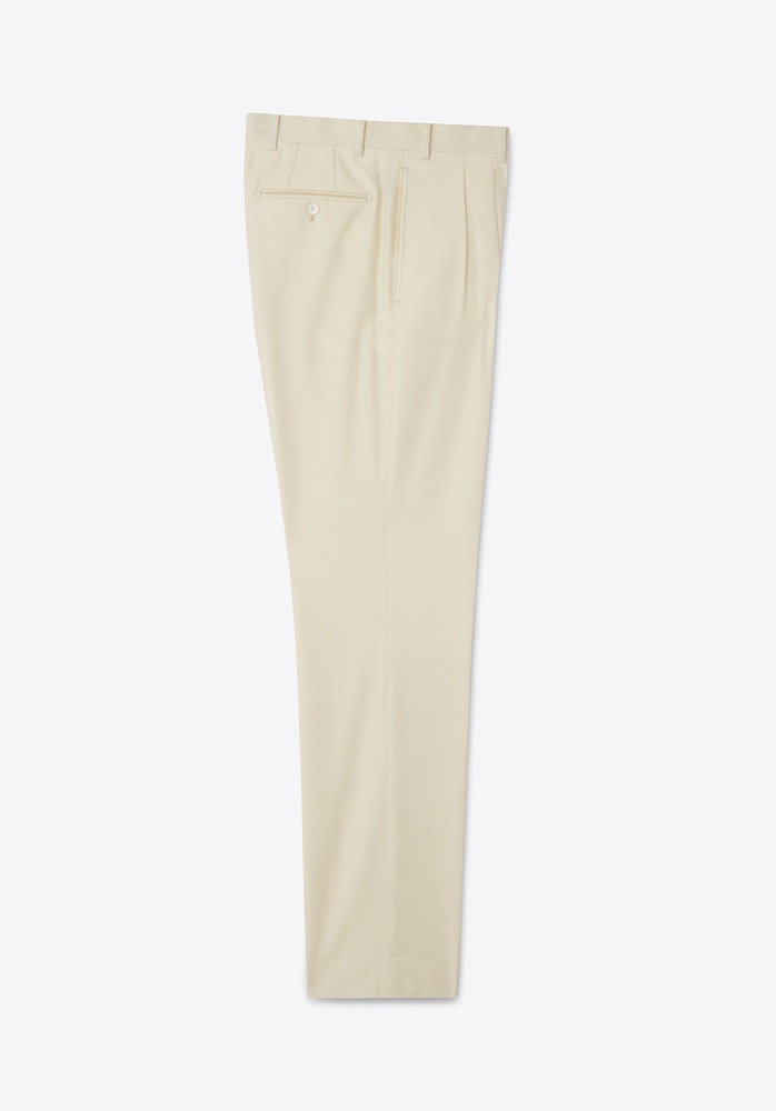 TROUSER 55 CREAM FLANNEL - 4