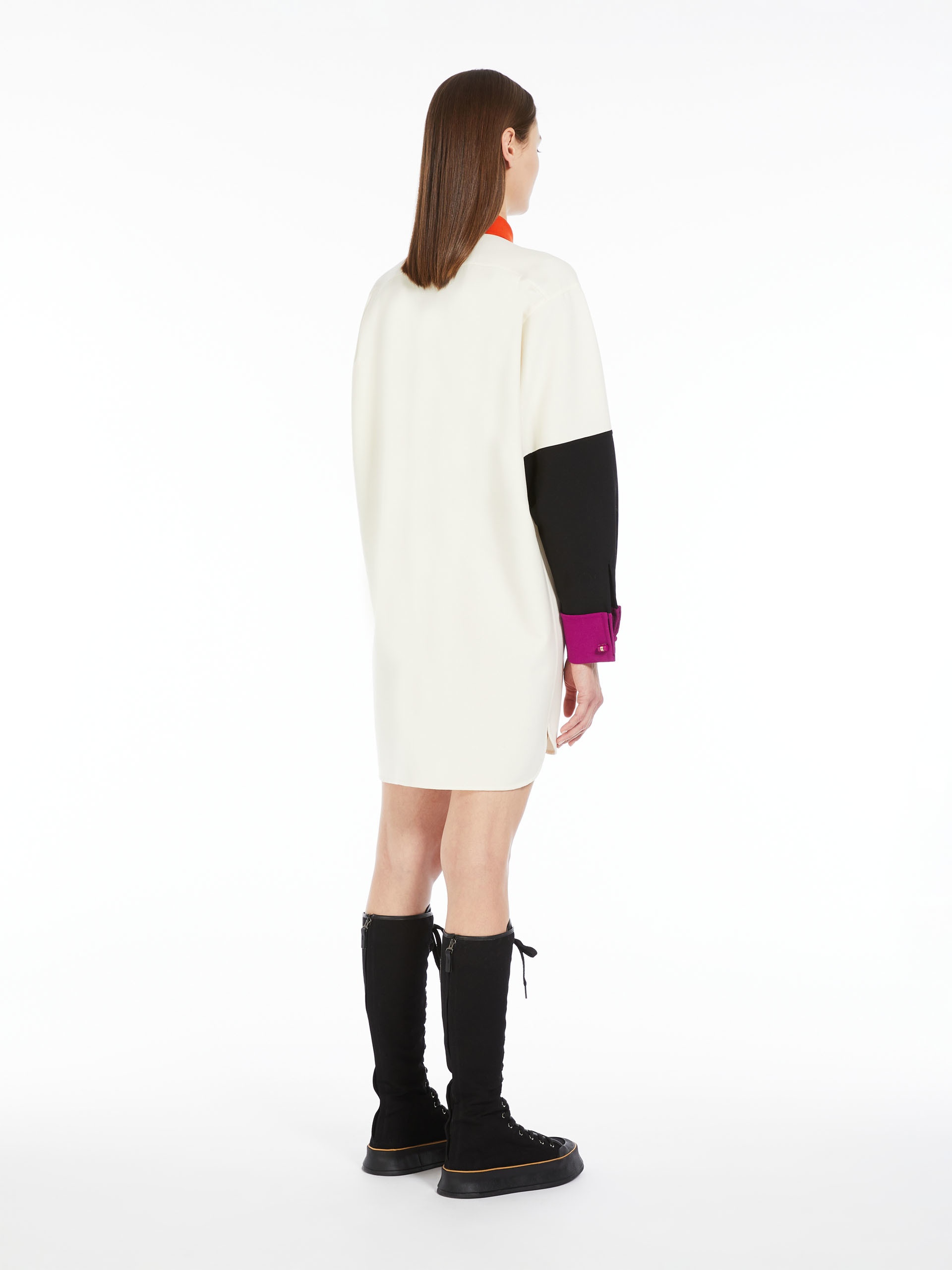 Max Mara FIUGGI Short wool shirt dress | maxmara | REVERSIBLE