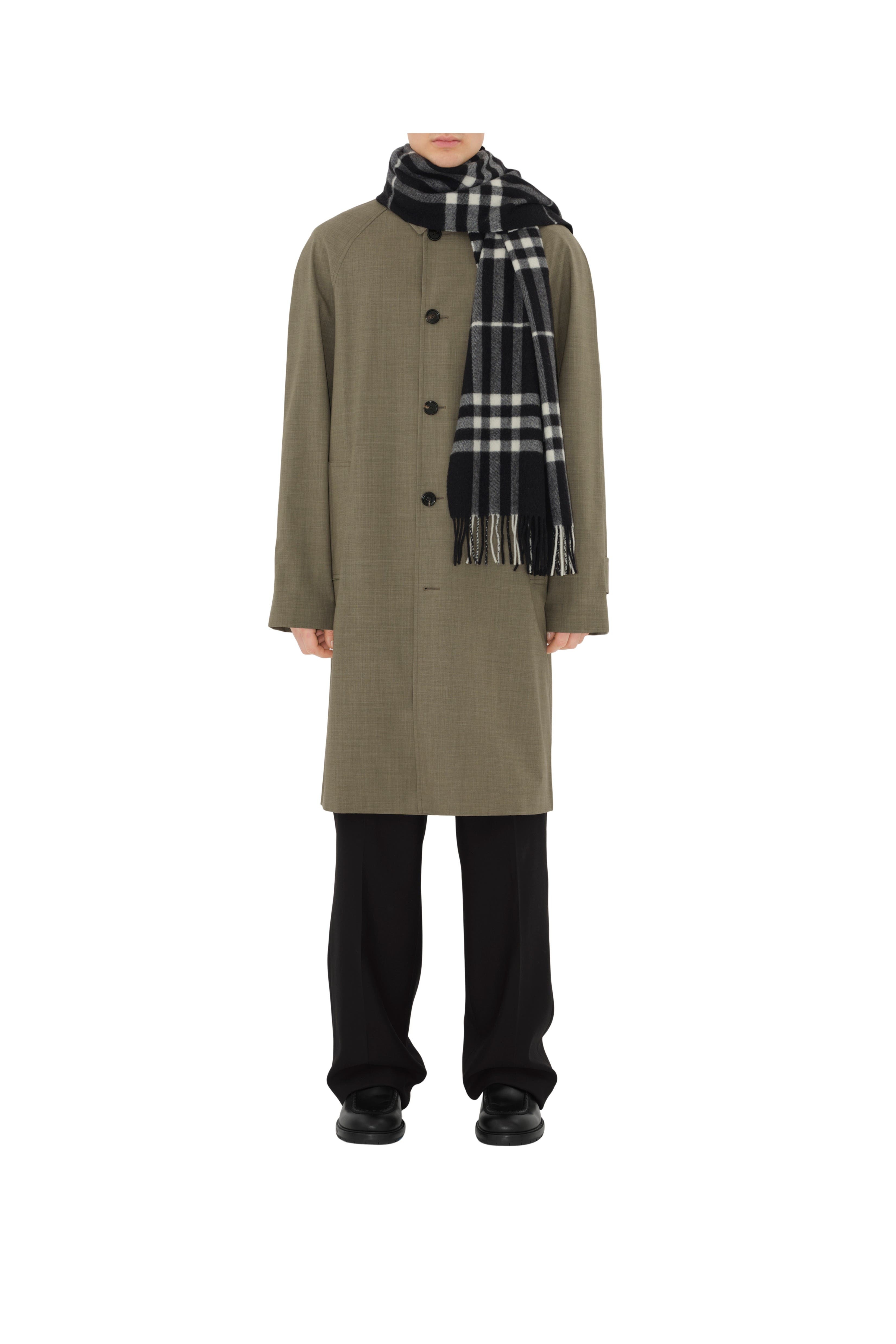 burberry Wide Check Cashmere Scarf in Black/calico at Nordstrom - 4