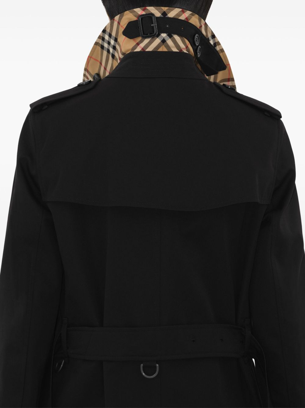double-breasted cotton coat - 6
