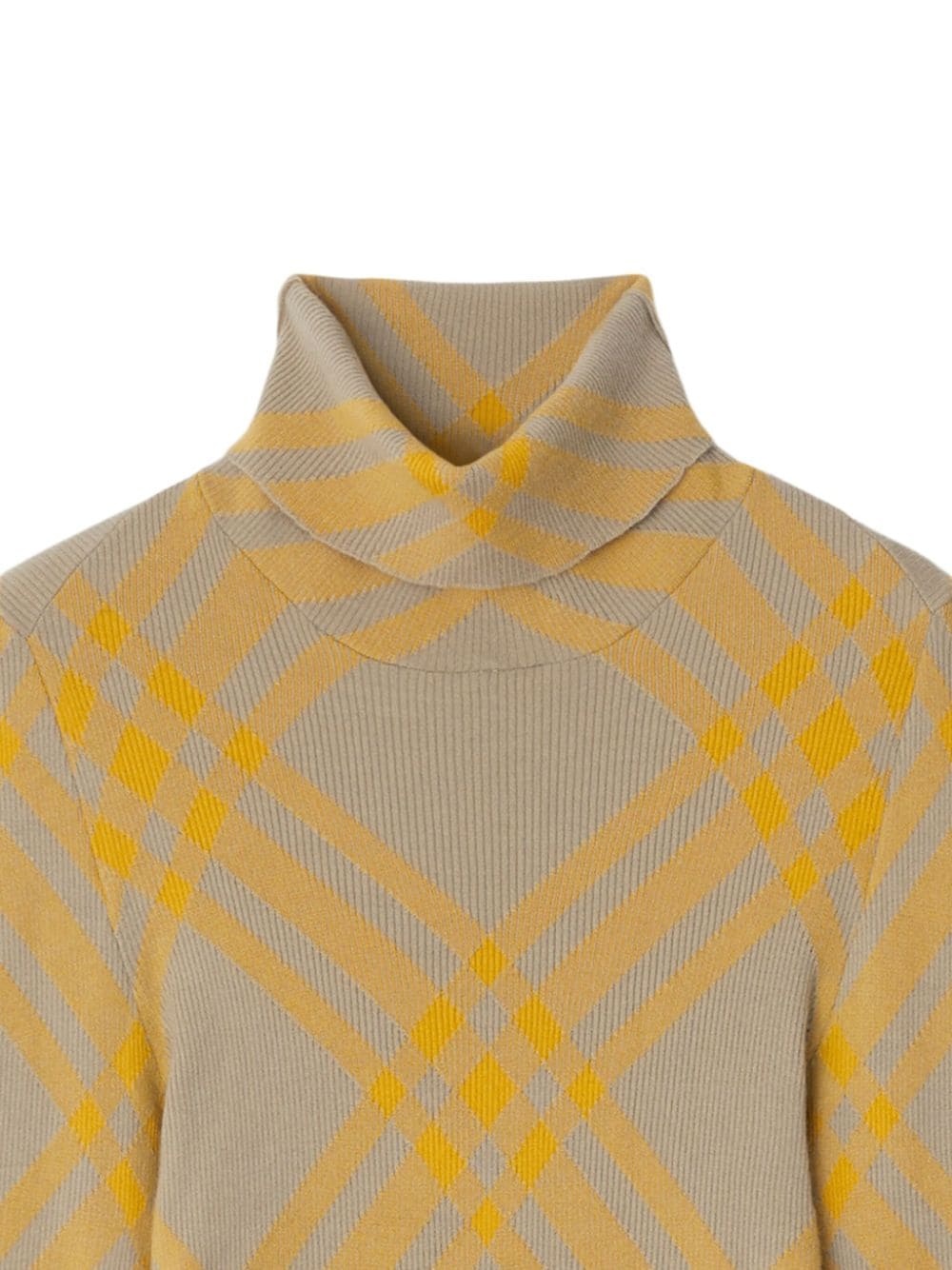 checked wool-blend jumper - 2