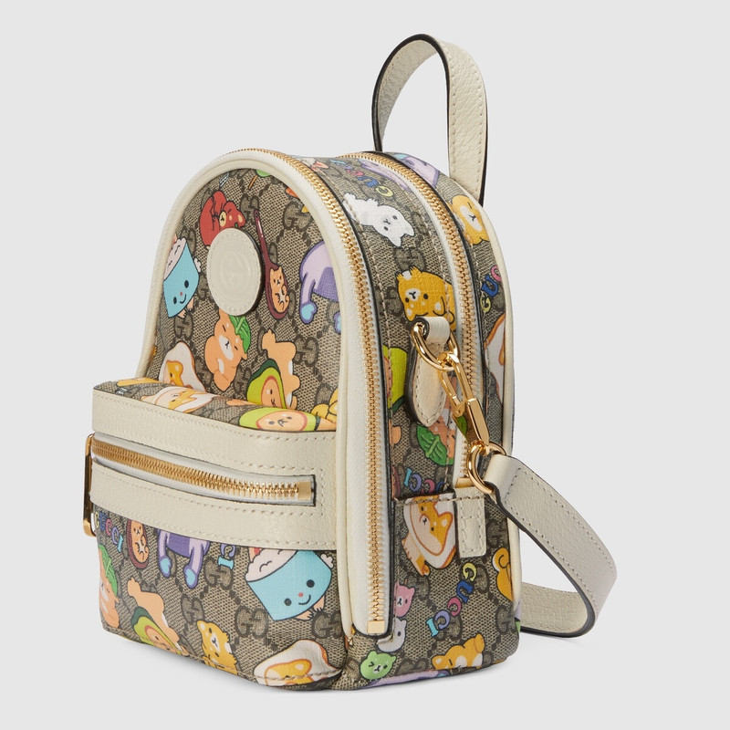 GUCCI Gucci animal print multi-function bag outlook