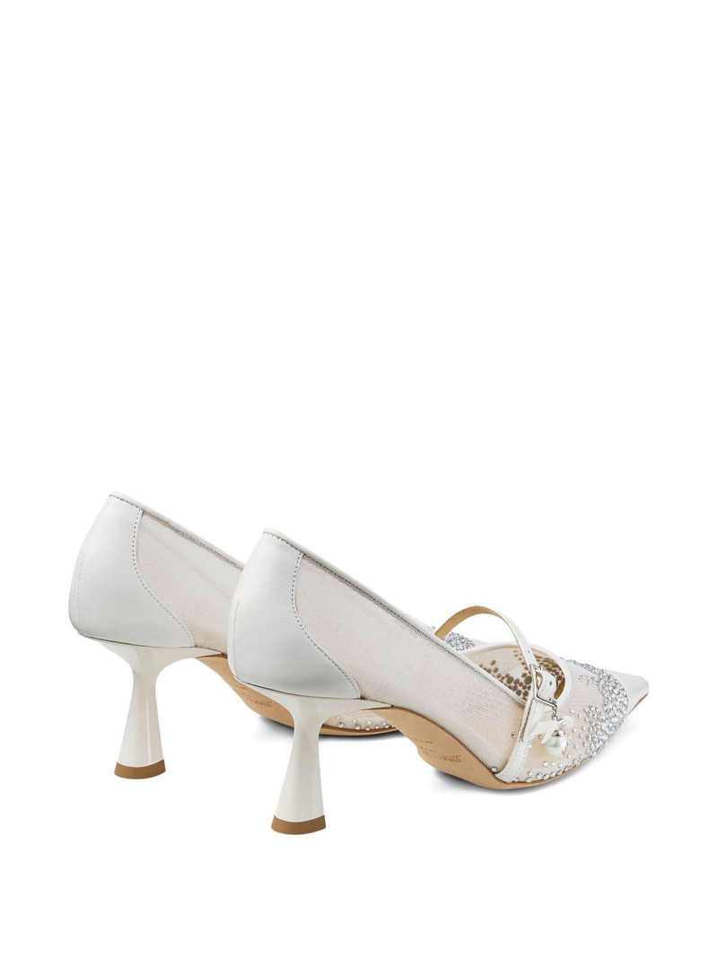 85mm Aren crystal-embellished mesh pumps 5