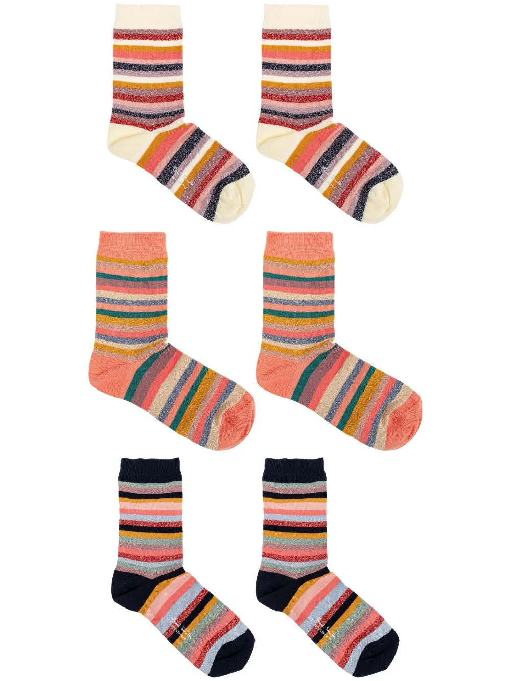 Paul Smith Women Swirl Socks - 3 Pack - 1