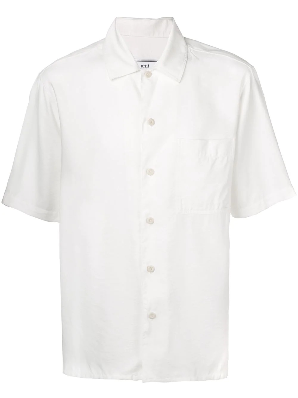 camp-collar short-sleeve shirt - 1