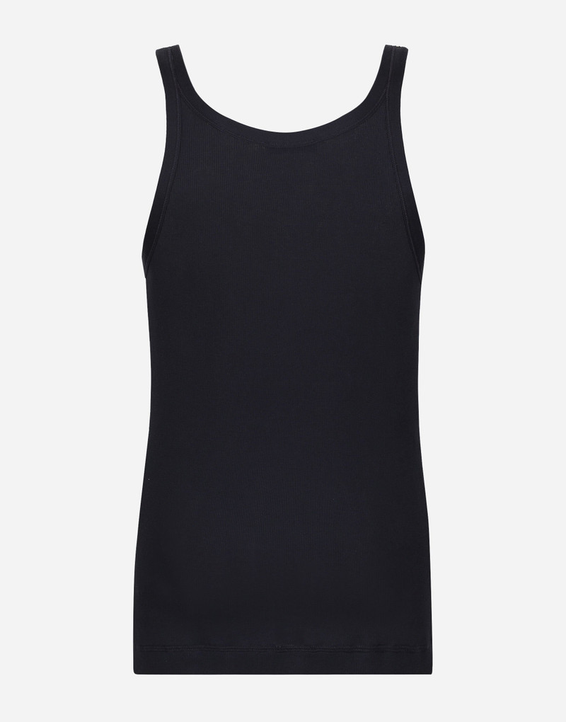 Dolce & Gabbana Fine-rib slim-fit singlet with Marina patch outlook