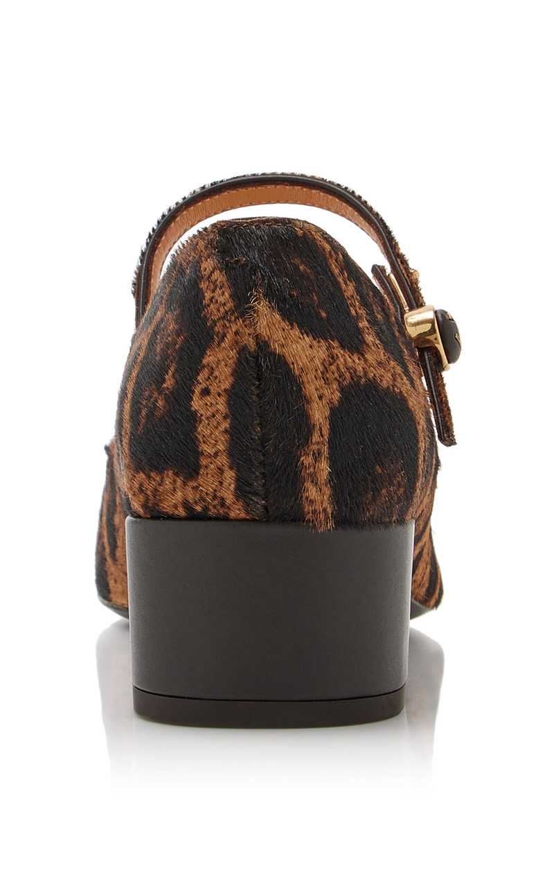 Leopard-Print Pony Hair Mary Jane Pumps animal 5