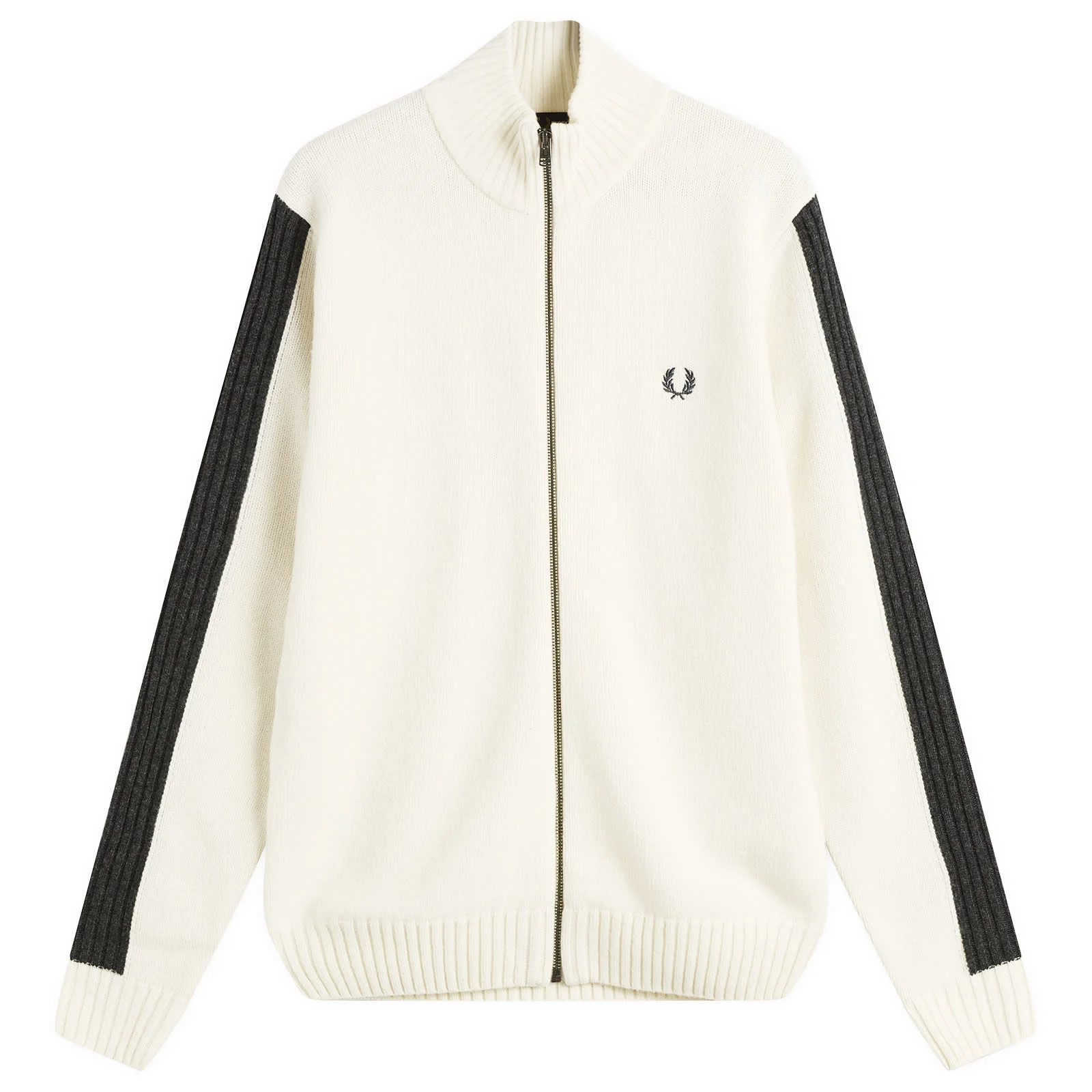 Fred Perry Ribbed Zip Knit Cardigan - 1