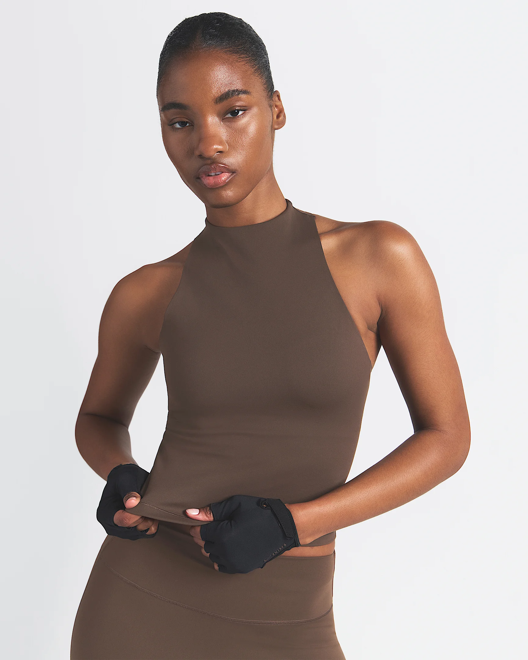 NikeSKIMS Matte Women's Mock-Neck Racerback Tank Top - 1