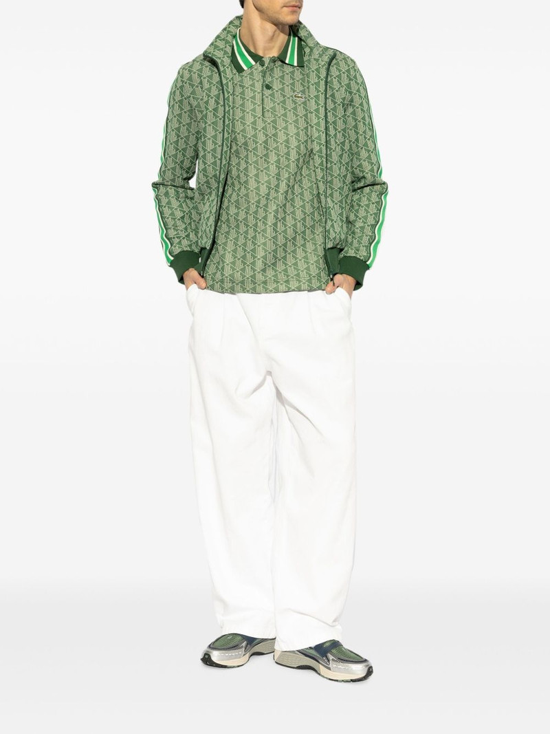 LACOSTE monogram-pattern sweatshirt outlook
