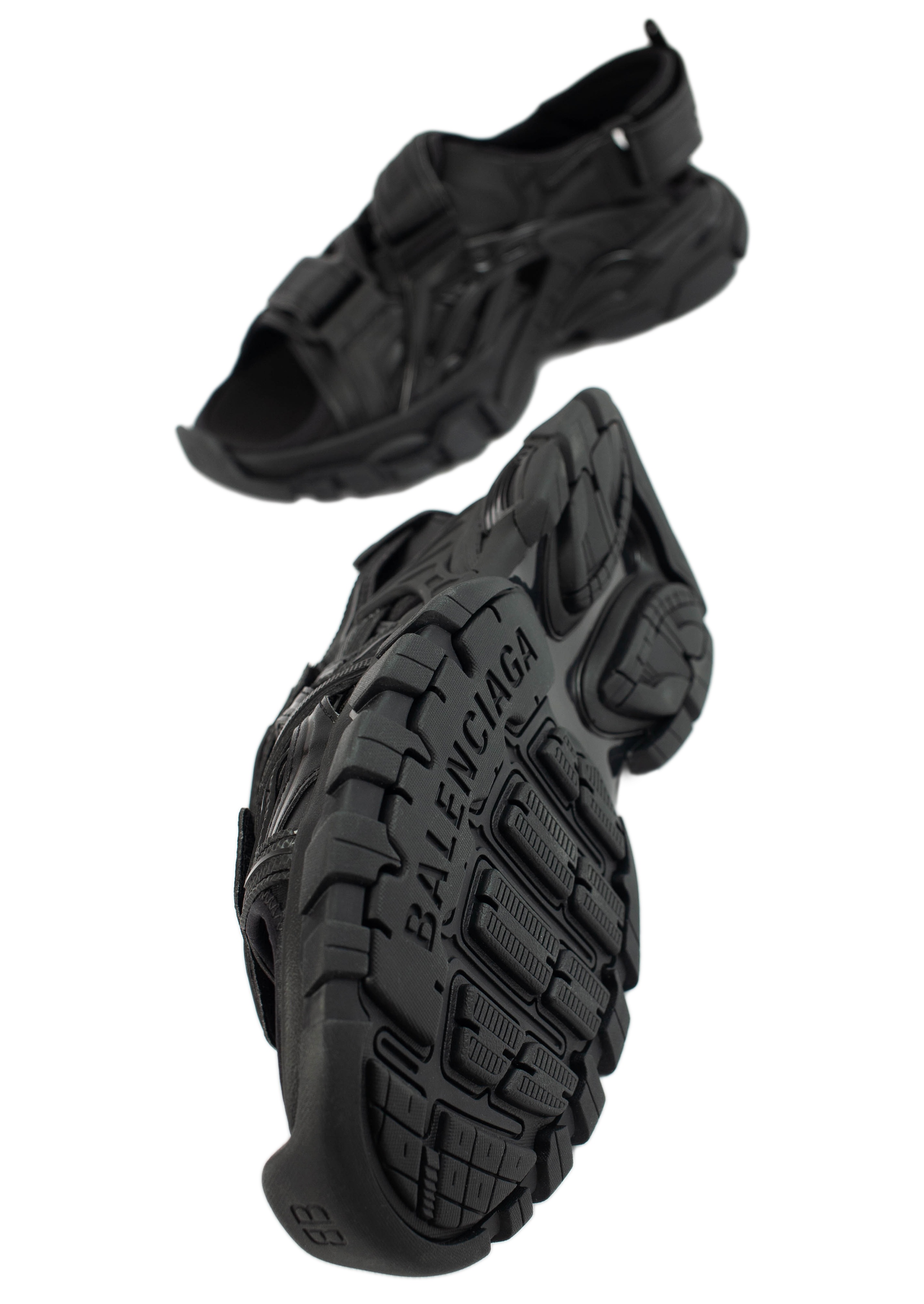 TRACK BLACK SANDALS - 5