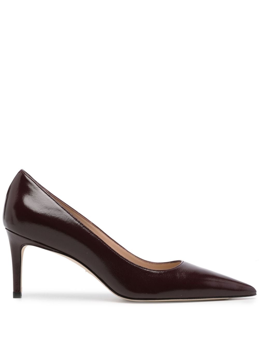 pointed-toe 75mm leather pumps - 1