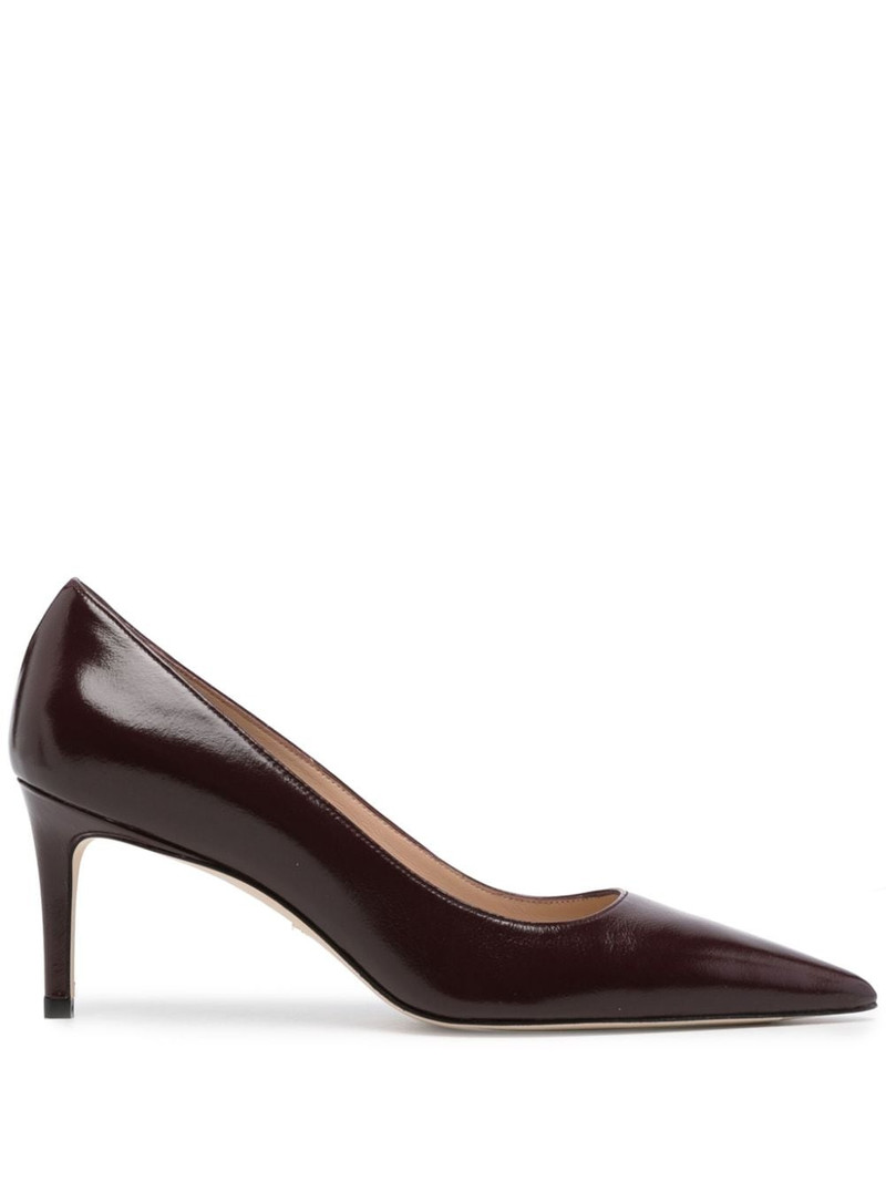 pointed-toe 75mm leather pumps 1