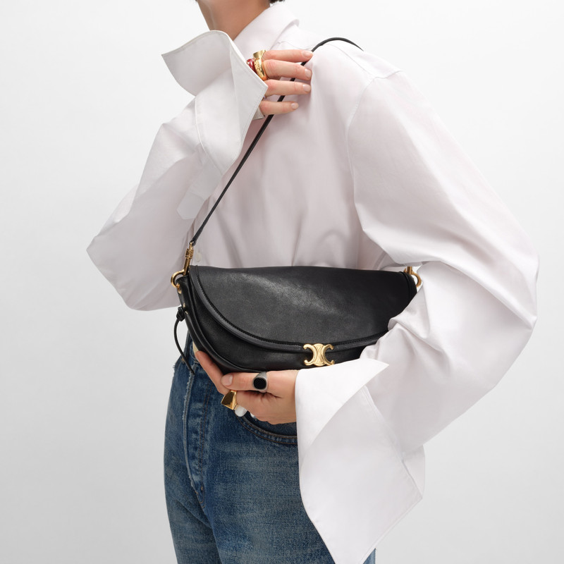 LITTLE HALFMOON SOFT TRIOMPHE IN SUPPLE SHINY LAMBSKIN 3