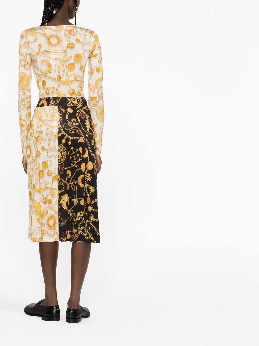 Ornament Moon-print long-sleeve top - 4