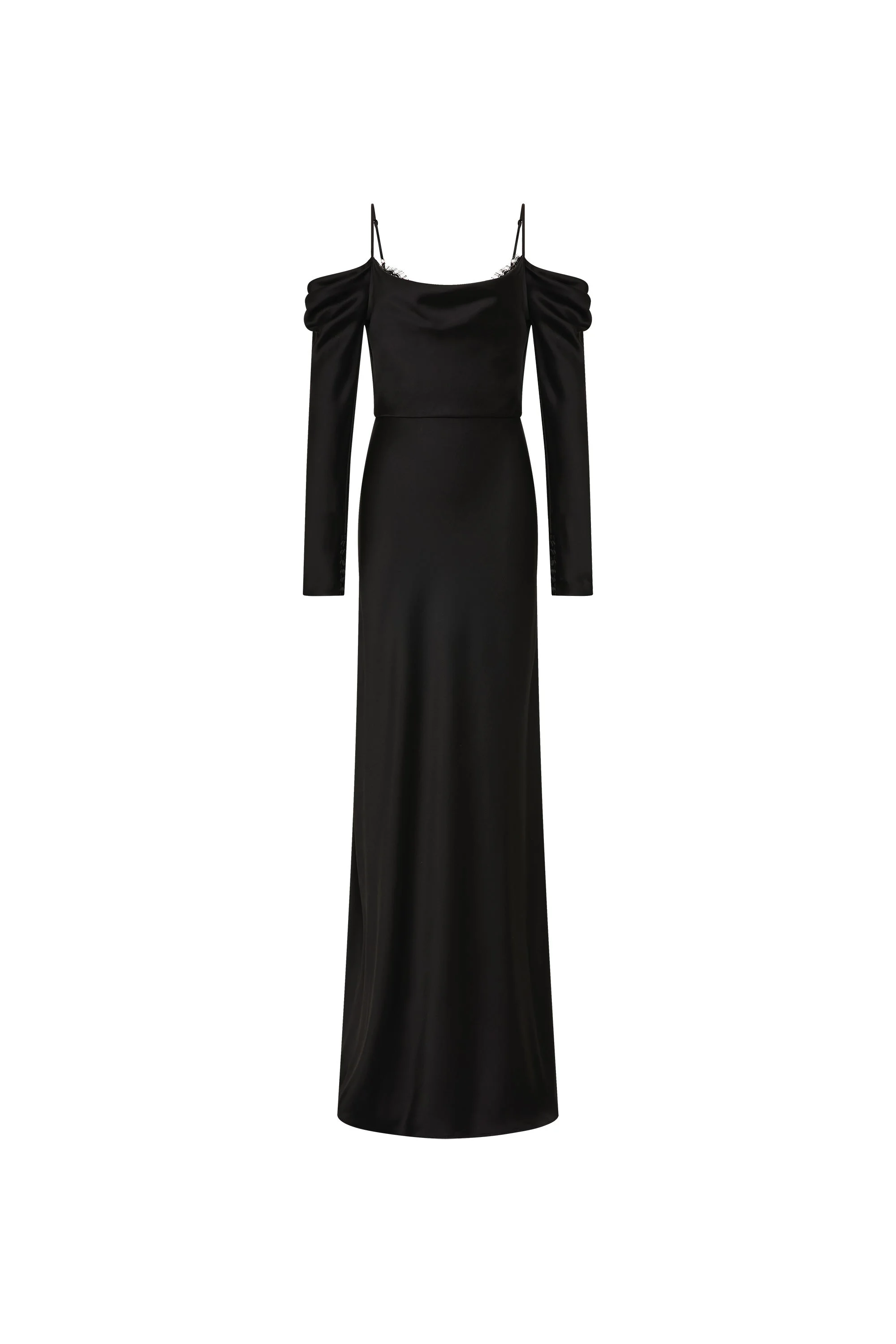 Noire Long Sleeve Gown - 1