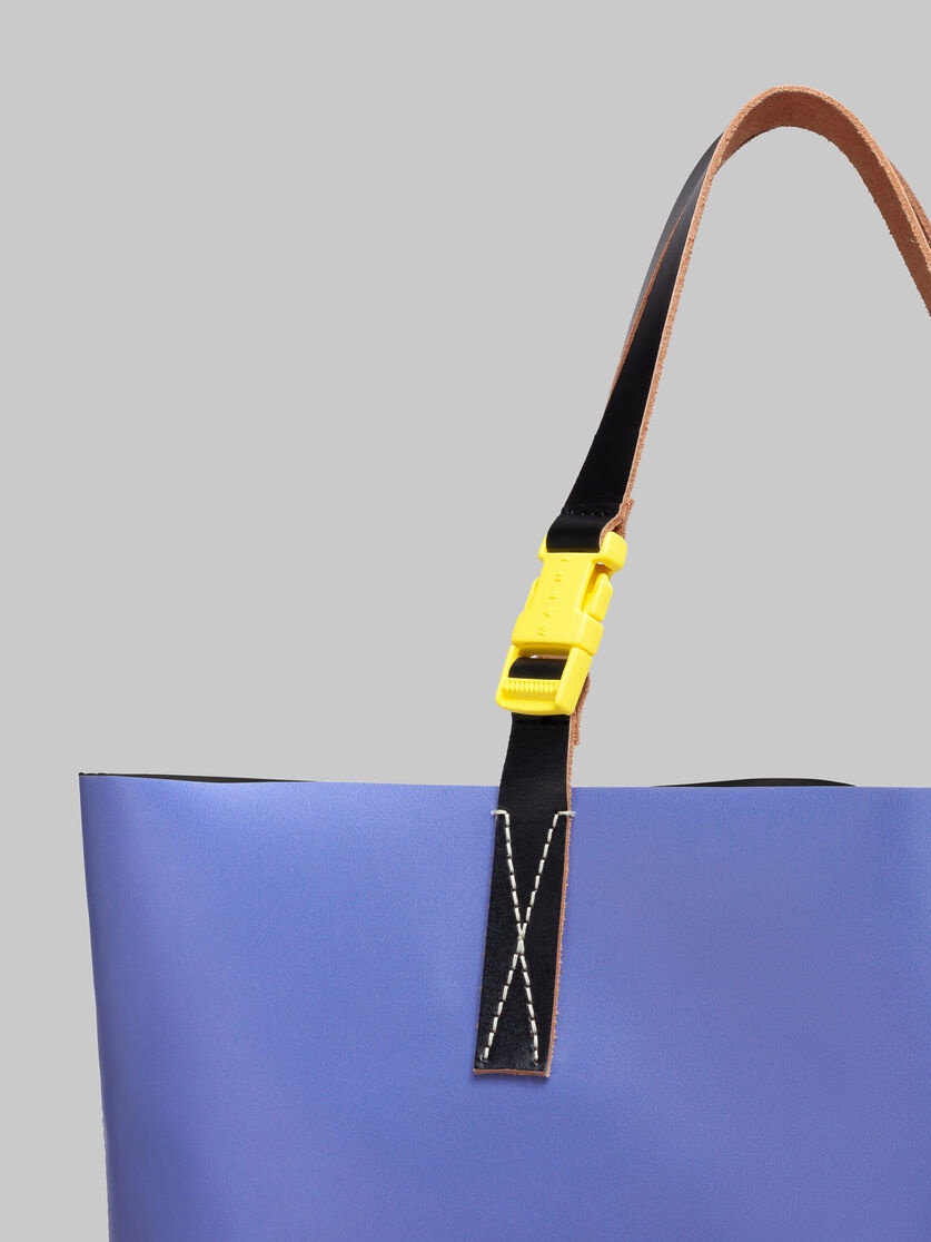 PURPLE AND BLUE TRIBECA SHOPPER WITH MARNI TAG - 5
