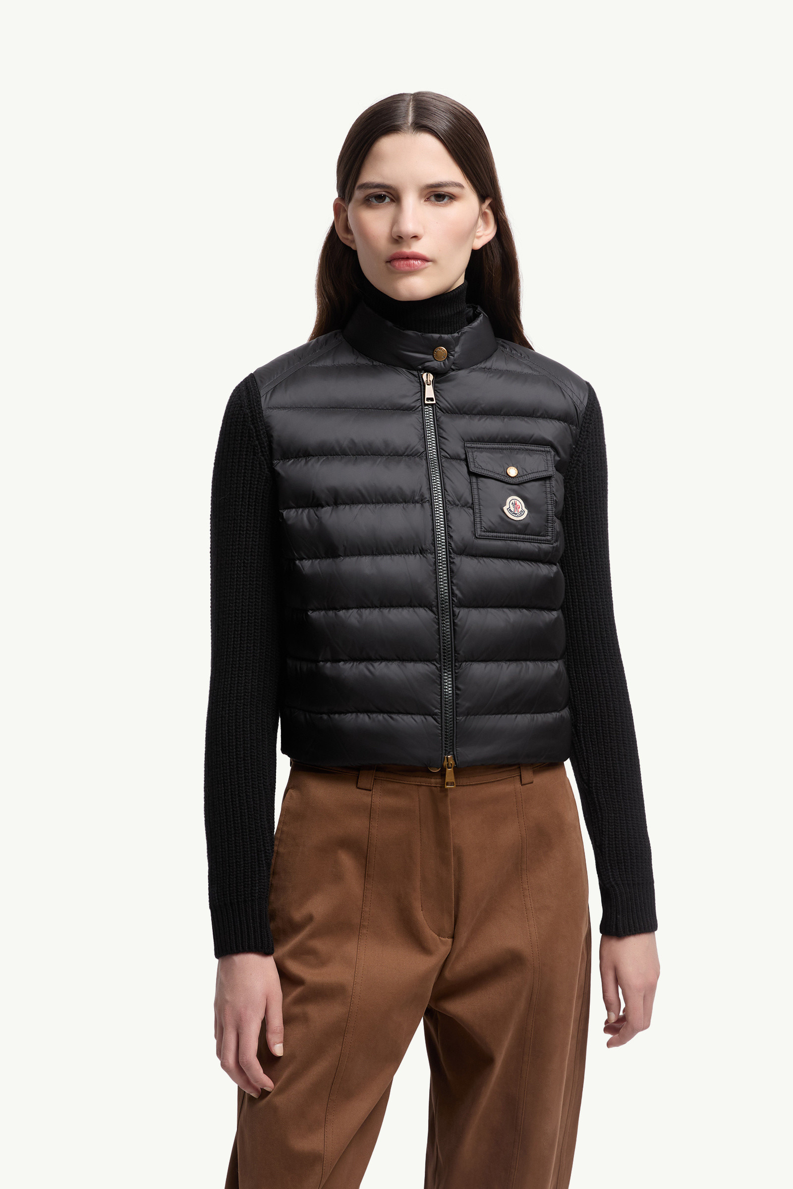 Padded Wool Zip-Up Cardigan - 3