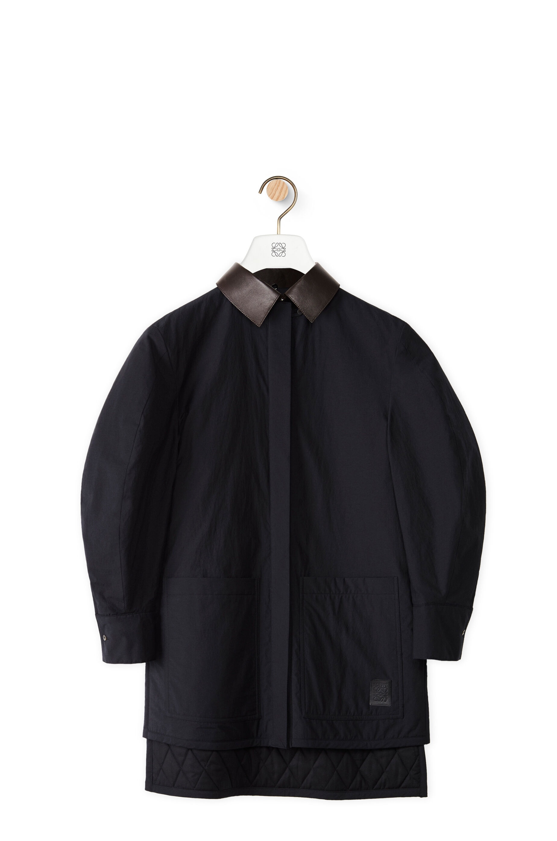 Padded overshirt in cotton - 1