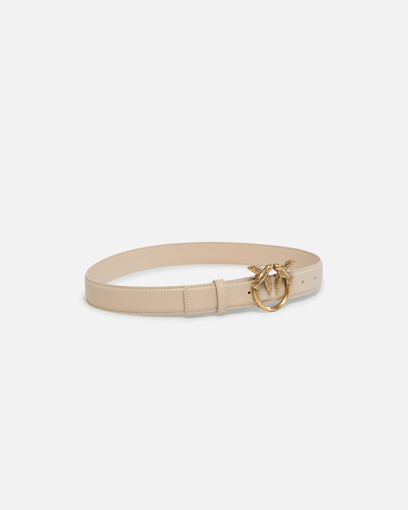 PINKO LOVE BIRDS LEATHER BELT 3CM outlook