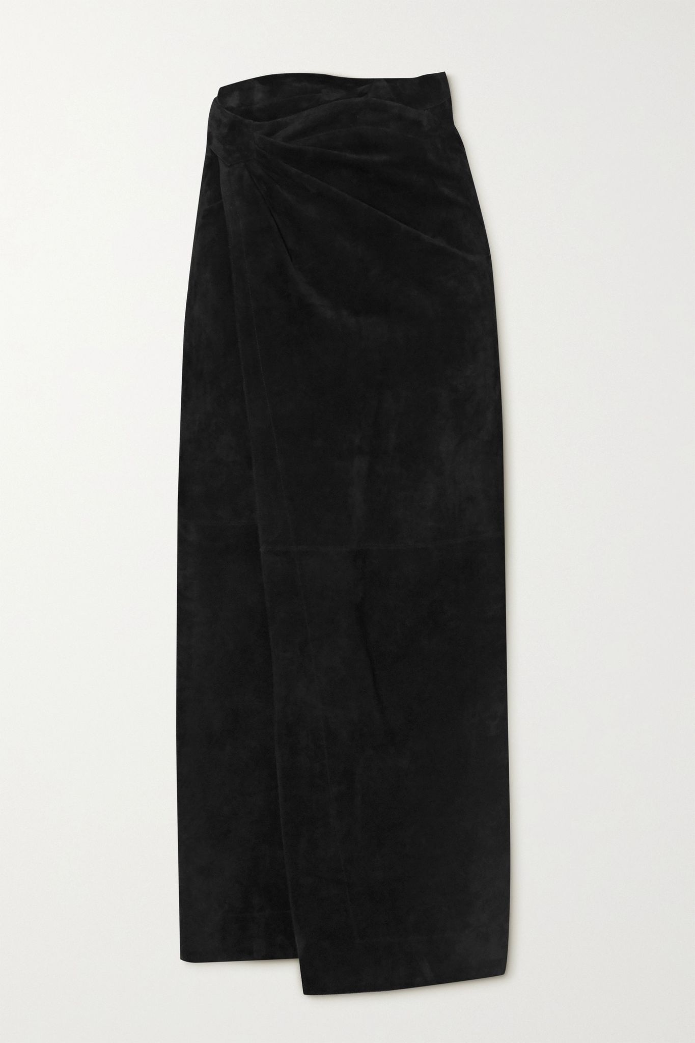 Suede wrap maxi skirt - 1